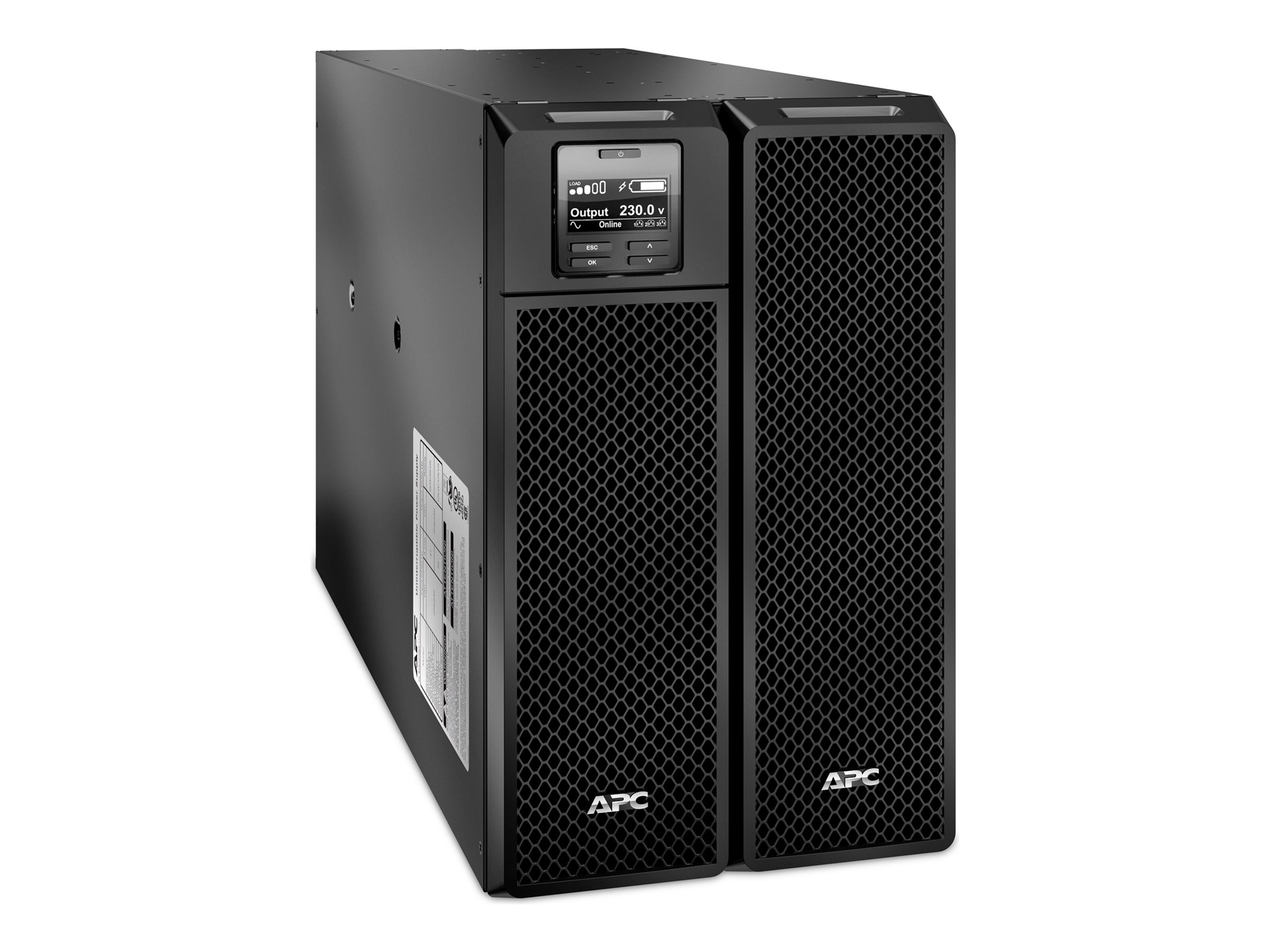 APC Smart-UPS SRT 10000VA - Onduleur (montable sur rack / externe) - CA 230 V - 10 kW - 10000 VA - Ethernet 10/100, USB - connecteurs de sortie : 14 - 6U - noir - pour P/N: SRT192BPUS, SRT192RMBP2US, SRT192RMBPUS, SRT6KXLTUS, SRT72RMBPUS, SRT96RMBPUS - SRT10KXLI - UPS montables sur rack