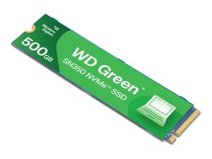WD Green SN350 - SSD - 500 Go - interne - M.2 2280 - PCIe 3.0 x4 (NVMe) - WDS500G2G0C - Disques SSD