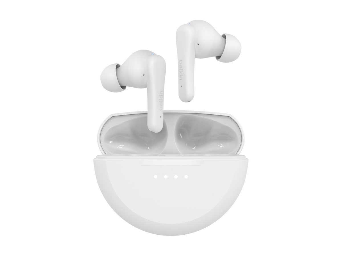 Belkin SoundForm Rhythm - Écouteurs sans fil avec micro - intra-auriculaire - Bluetooth - blanc - AUC012BTWH - Écouteurs