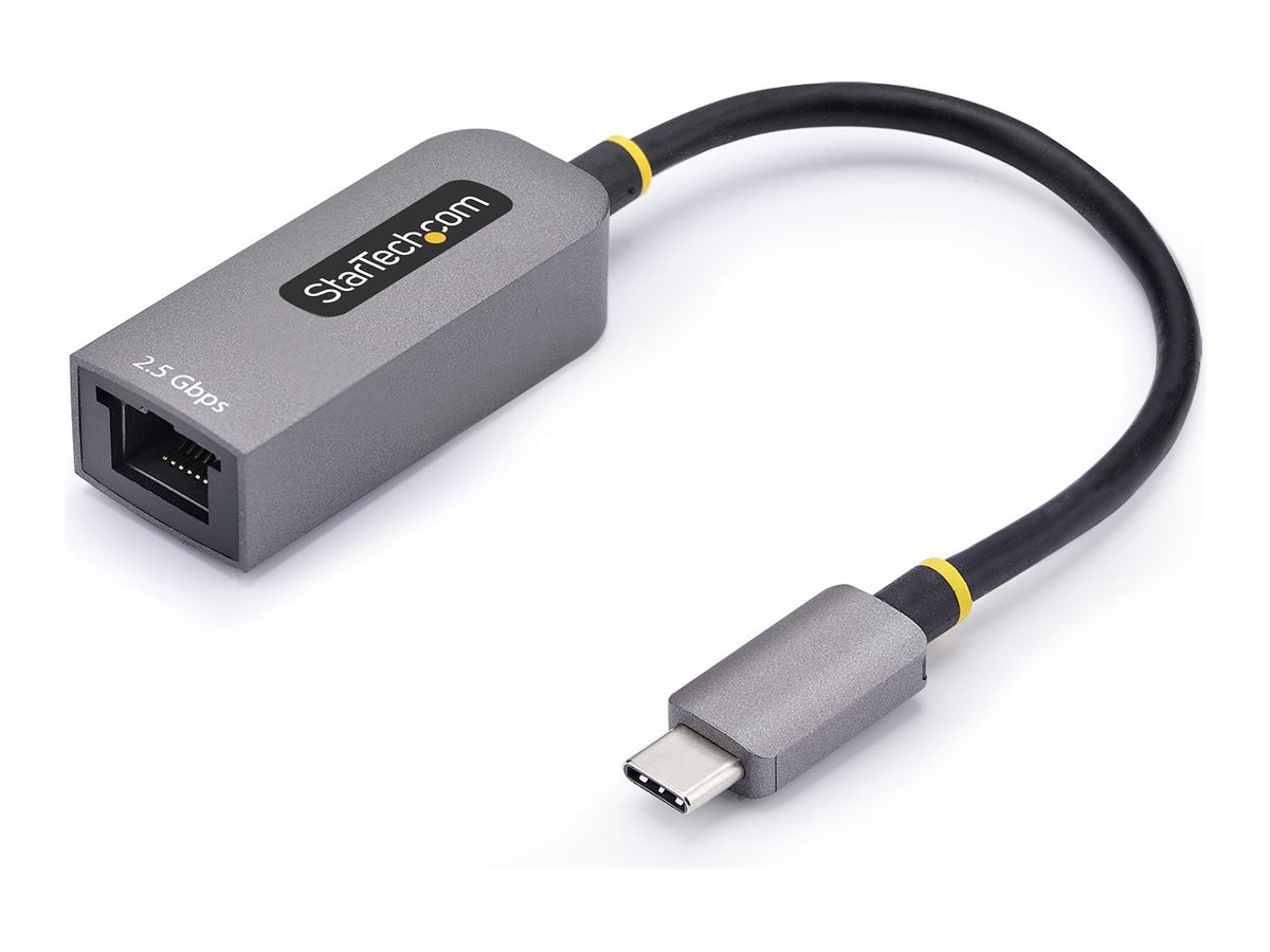 StarTech.com 2.5GbE USB-C to Ethernet Adapter - Adaptateur réseau - USB-C 3.2 Gen 1 / Thunderbolt 3 - Ethernet 10M/100M/1G/2,5 Gigabit - gris sidéral - C22G-USB-ETHERNET - Cartes réseau