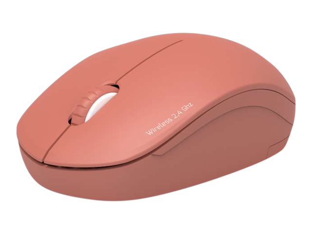 PORT Connect Collection - Souris - droitiers et gauchers - optique - 3 boutons - sans fil - 2.4 GHz - récepteur sans-fil USB/USB-C - terre cuite - 900542 - Souris