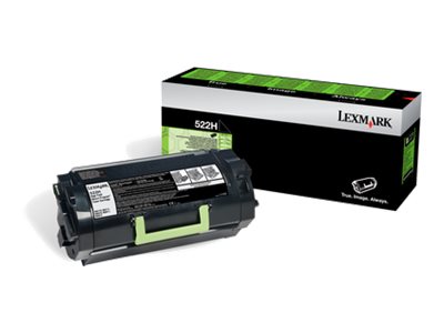 Lexmark 522H - À rendement élevé - noir - original - cartouche de toner LCCP, LRP - pour Lexmark MS810, MS811, MS812 - 52D2H00 - Cartouches de toner Lexmark