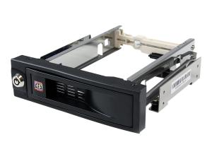 StarTech.com Rack amovible sans tiroir de 5,25 pouces pour disque dur SATA de 3,5 pouces - Rack mobile échange à chaud / Hot Swap - Rack de stockage mobile - 3.5" - noir - pour P/N: 25SAT35HDD, 25SATSAS35HD - HSB100SATBK - Montage de disque dur