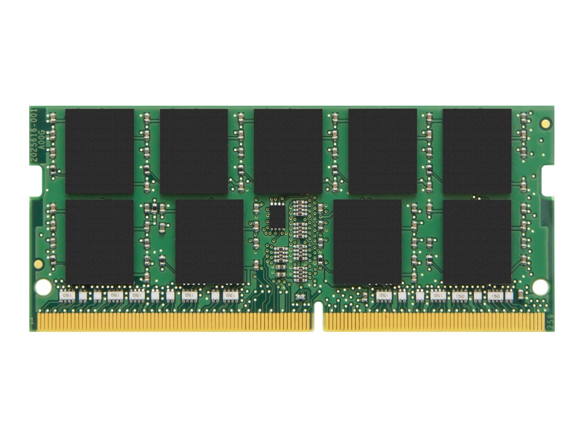 Kingston - DDR4 - module - 8 Go - SO DIMM 260 broches - 2666 MHz / PC4-21300 - CL19 - 1.2 V - mémoire sans tampon - ECC - pour Lenovo ThinkPad P52 20M9, 20MA; P72 20MB, 20MC - KTL-TN426E/8G - Mémoire pour ordinateur portable