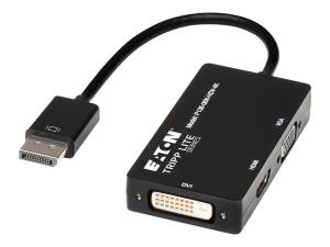 Eaton Tripp Lite Series DisplayPort to VGA / DVI / HDMI 4K x 2K @ 24/30Hz Adapter Converter - Convertisseur vidéo - DisplayPort - DVI, HDMI, VGA - P136-06N-HDV-4K - Convertisseurs vidéo