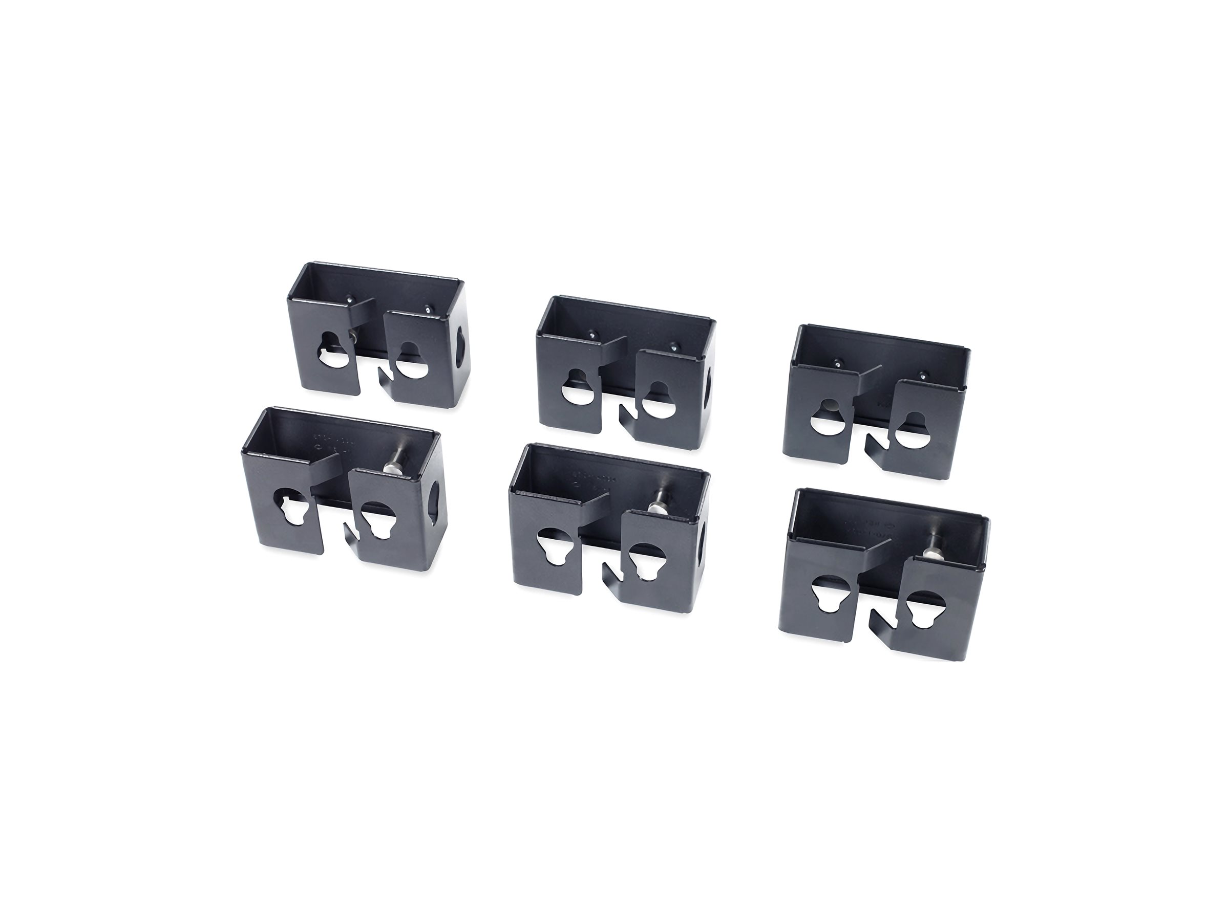 APC Cable Containment Brackets with PDU Mounting - Supports de montage pour alimentation - noir - pour NetShelter SX - AR7710 - Accessoires pour serveur