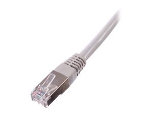 Uniformatic - Cordon de raccordement - RJ-45 (M) pour RJ-45 (M) - 5 m - FTP - CAT 6 - moulé, bloqué - gris - 23025 - Câbles à paire torsadée