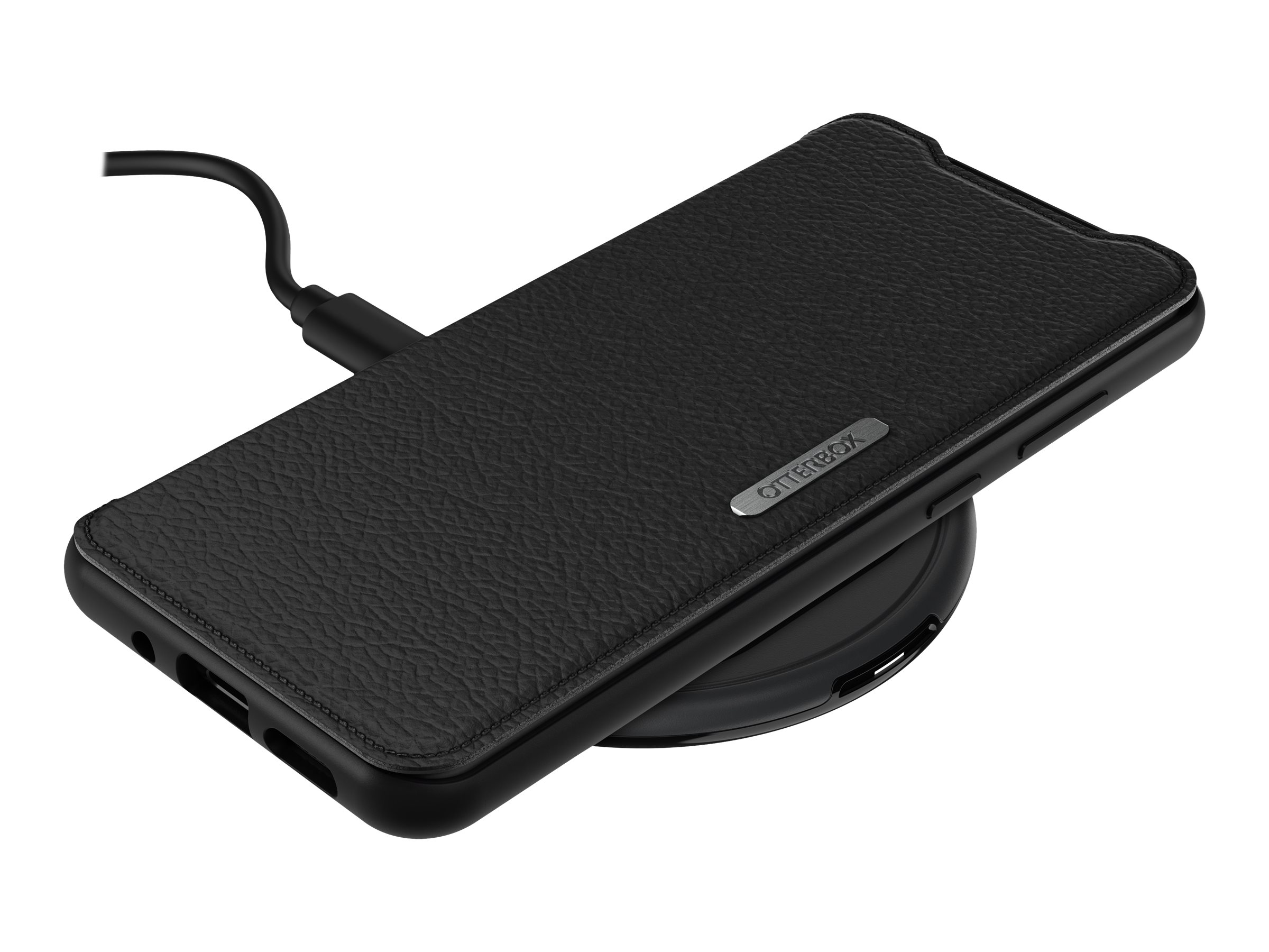 OtterBox Strada Series - Étui à rabat pour téléphone portable - cuir, polycarbonate - noir ombré - pour Samsung Galaxy S20 Ultra, S20 Ultra 5G - 77-64298 - Coques et étuis pour téléphone portable