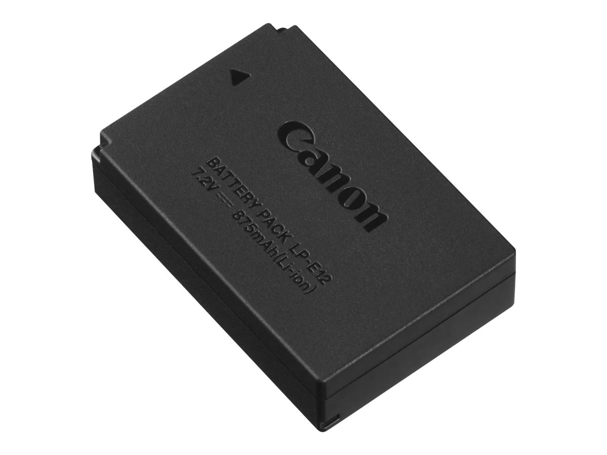 Canon LP-E12 - Batterie - Li-Ion - 875 mAh - pour EOS 100D, Kiss M, Kiss M2, Kiss X7, M, M10, M100, M2, M50, Rebel SL1; PowerShot SX70 - 6760B002 - Batteries spécifiques
