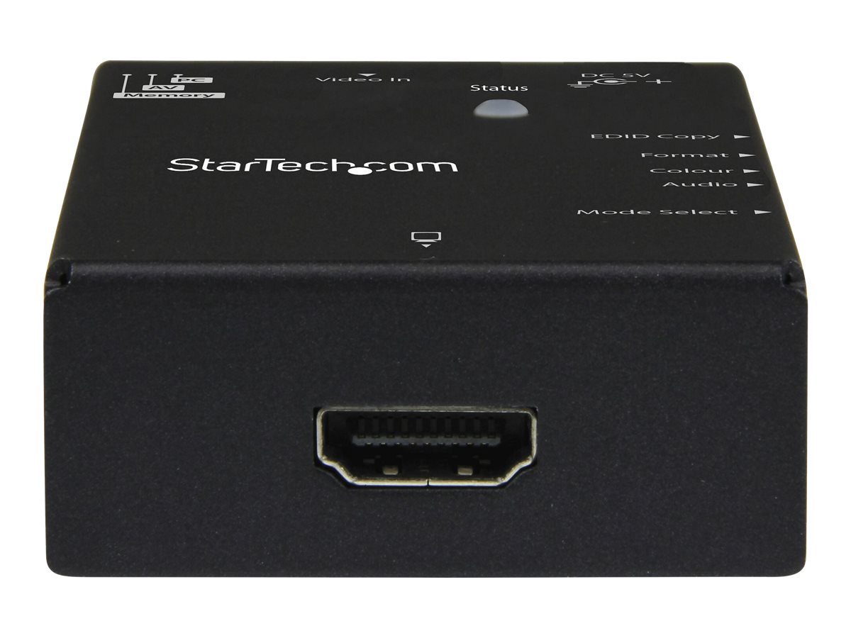 StarTech.com Émulateur EDID pour écran HDMI avec copie des données EDID et câble d'alimentation USB - 1080p - Lecteur/enregistreur EDID - HDMI - noir - VSEDIDHD - Cartes de contrôleur héritées