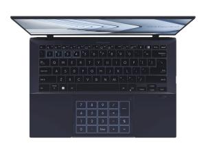 ASUS ExpertBook B9 OLED B9403CVAR-KM0793X - Intel Core 7 - 150U / jusqu'à 5.4 GHz - Win 11 Pro - Intel Graphics - 32 Go RAM - 1 To SSD NVMe, Performance - 14" OLED 2880 x 1800 (WQXGA+) - Gigabit Ethernet - Wi-Fi 6E, Bluetooth - noir étoilé - 90NX05W1-M012S0 - Ordinateurs portables