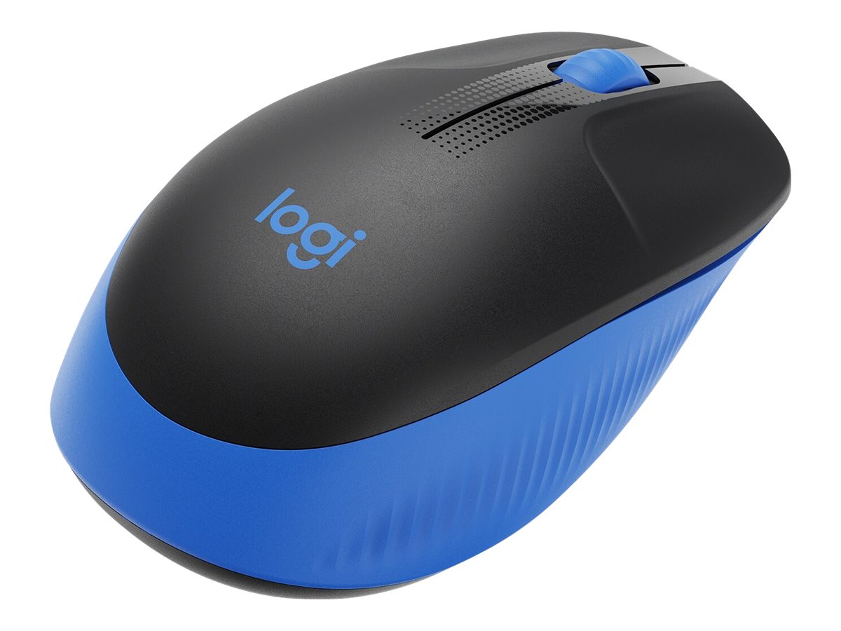 Logitech M190 - Souris - optique - 3 boutons - sans fil - récepteur sans fil USB - bleu - 910-005907 - Souris