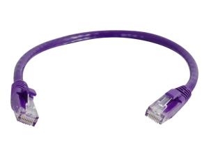 C2G Cat6 Booted Unshielded (UTP) Network Patch Cable - Cordon de raccordement - RJ-45 (M) pour RJ-45 (M) - 1 m - UTP - CAT 6 - moulé, sans crochet, bloqué - violet - 83631 - Câbles de raccordement