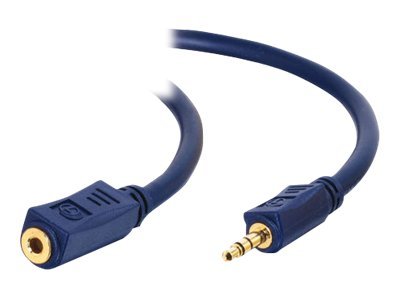 C2G Velocity - Rallonge de câble audio - mini-phone stereo 3.5 mm mâle pour mini-phone stereo 3.5 mm femelle - 7 m - blindé - 80288 - Accessoires pour systèmes audio domestiques