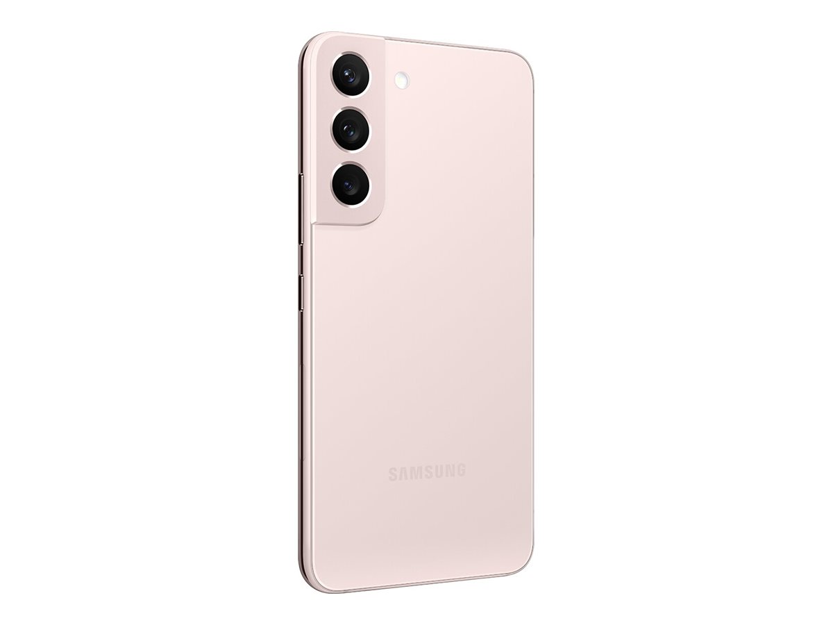 Samsung Galaxy S22 - 5G smartphone - double SIM - RAM 8 Go / Mémoire interne 256 Go - écran OEL - 6.1" - 2340 x 1080 pixels (120 Hz) - 3 x caméras arrière 50 MP, 12 MP, 10 MP - front camera 10 MP - rose doré - SM-S901BIDGEUH - Smartphones 5G