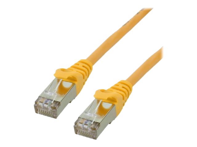 MCL - Cordon de raccordement - RJ-45 (M) pour RJ-45 (M) - 10 m - paire torsadée écrantée (F/UTP) - CAT 6 - moulé, sans crochet, bloqué - jaune - FTP6-10M/J - Câbles à paire torsadée