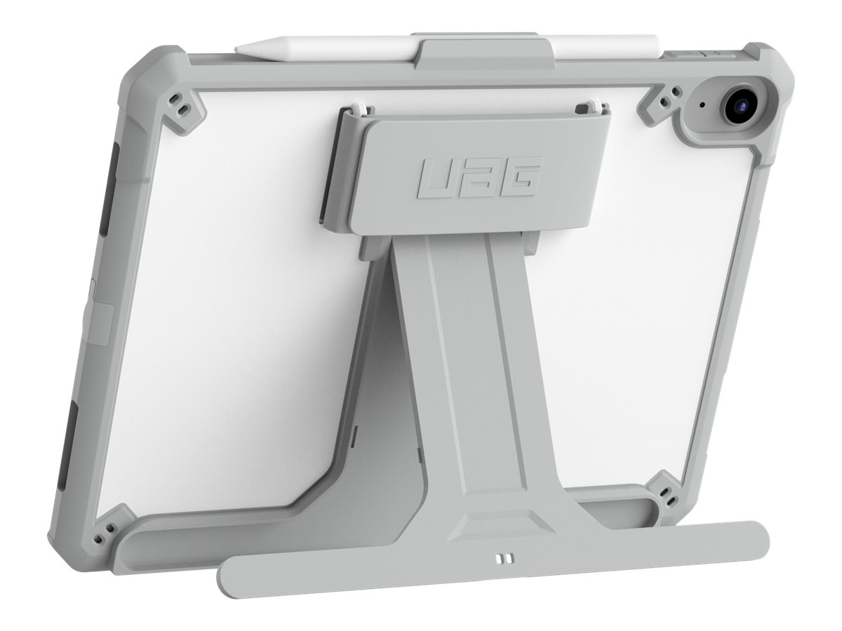 UAG Scout Healtcare Series Case for iPad 10.9 (10th Gen, 2022) - Scout w HS & KS Healthcare White/Gray - Coque de protection pour tablette - avec béquille et dragonne - silicone, polyuréthanne thermoplastique (TPU) - gris, blanc - 10.9" - pour Apple 10.9-inch iPad (10ème génération) - 12339HB14130 - Accessoires pour ordinateur portable et tablette