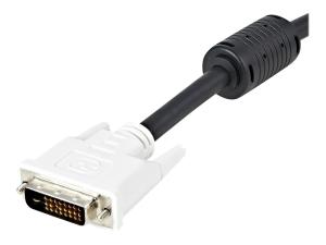 StarTech.com 2m DVI-D Dual Link Cable - Male to Male DVI-D Digital Video Monitor Cable - 25 pin DVI-D Cable M/M Black 2 Meter - 2560x1600 (DVIDDMM2M) - Câble DVI - liaison double - DVI-D (M) pour DVI-D (M) - 2 m - noir - DVIDDMM2M - Câbles pour périphérique