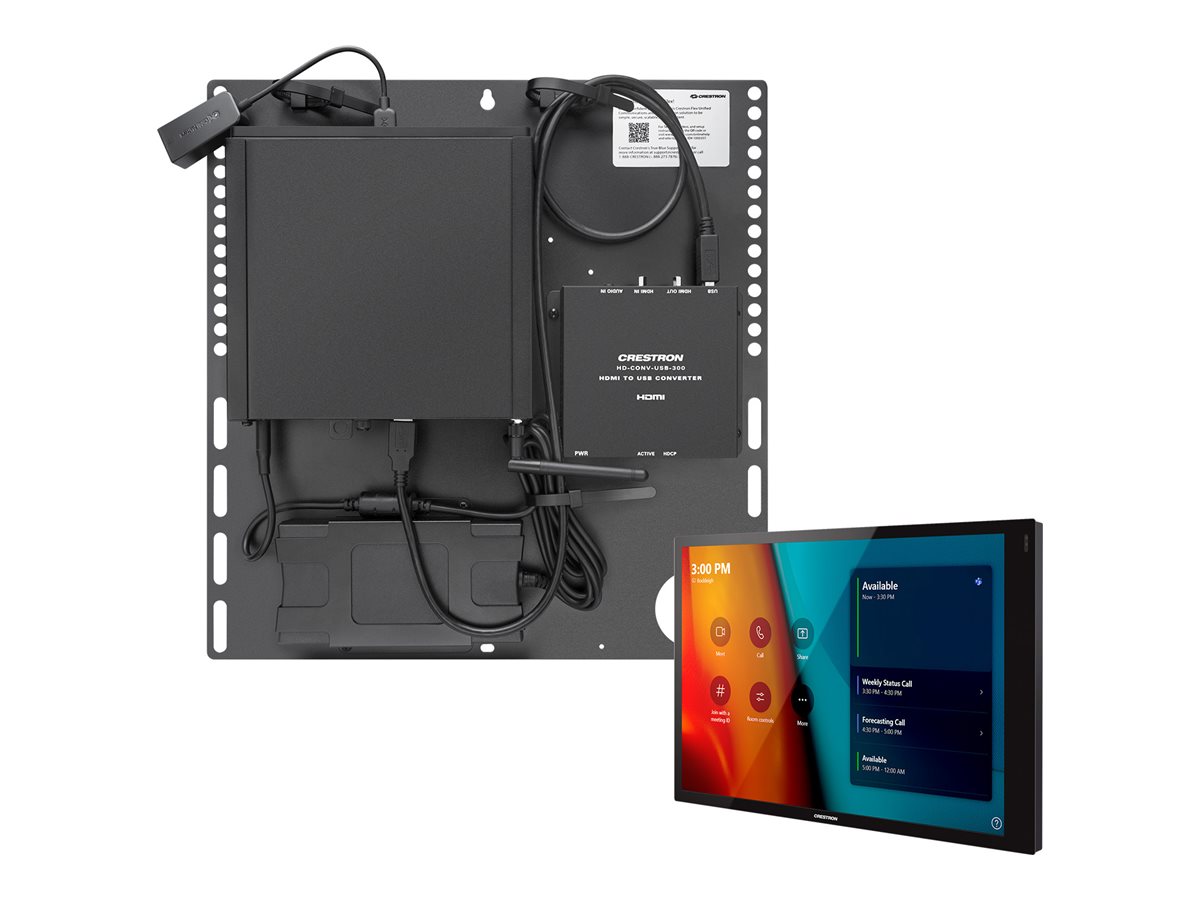 Crestron Flex UC-C100-T-WM - Integrator Kit - kit de vidéo-conférence (console d'écran tactile, mini PC) - Certifié pour Microsoft Teams - noir - UC-C100-T-WM - Audio et visioconférences