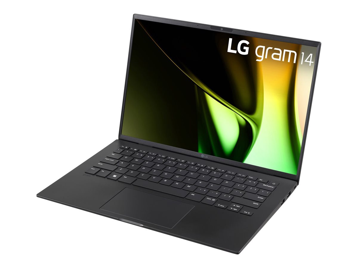 LG gram 14Z90S-G.AP58F - Intel Core Ultra 5 - 125H / jusqu'à 4.5 GHz - Evo - Win 11 Pro - Carte graphique Intel Iris Xe - 16 Go RAM - 1 To SSD NVMe - 14" IPS 1920 x 1200 - Wi-Fi 6E - noir - clavier : AZERTY - 14Z90S-G.AP58F - Ordinateurs portables