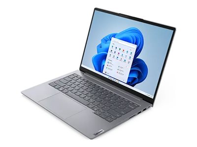 Lenovo ThinkBook 14 G6 IRL 21KG - Conception de charnière à 180 degrés - Intel Core i5 - 1335U / jusqu'à 4.6 GHz - Win 11 Pro - Carte graphique Intel Iris Xe - 16 Go RAM - 512 Go SSD NVMe - 14" IPS 1920 x 1200 - Gigabit Ethernet - Wi-Fi 6 - double ton gris arctique - clavier : Français - avec 1 an de support Premier Lenovo - 21KG000PFR - Ordinateurs portables