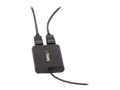 StarTech.com Adaptateur USB 3.0 vers double DisplayPort 4K 60 Hz - Carte graphique externe USB 3.0 vers 2 ports DP (USB32DP24K60) - Adaptateur DisplayPort - USB type A (M) pour DisplayPort (F) - USB 3.0 - 30 cm - support 4K60Hz (4096 x 2160) - noir - USB32DP24K60 - Câbles vidéo
