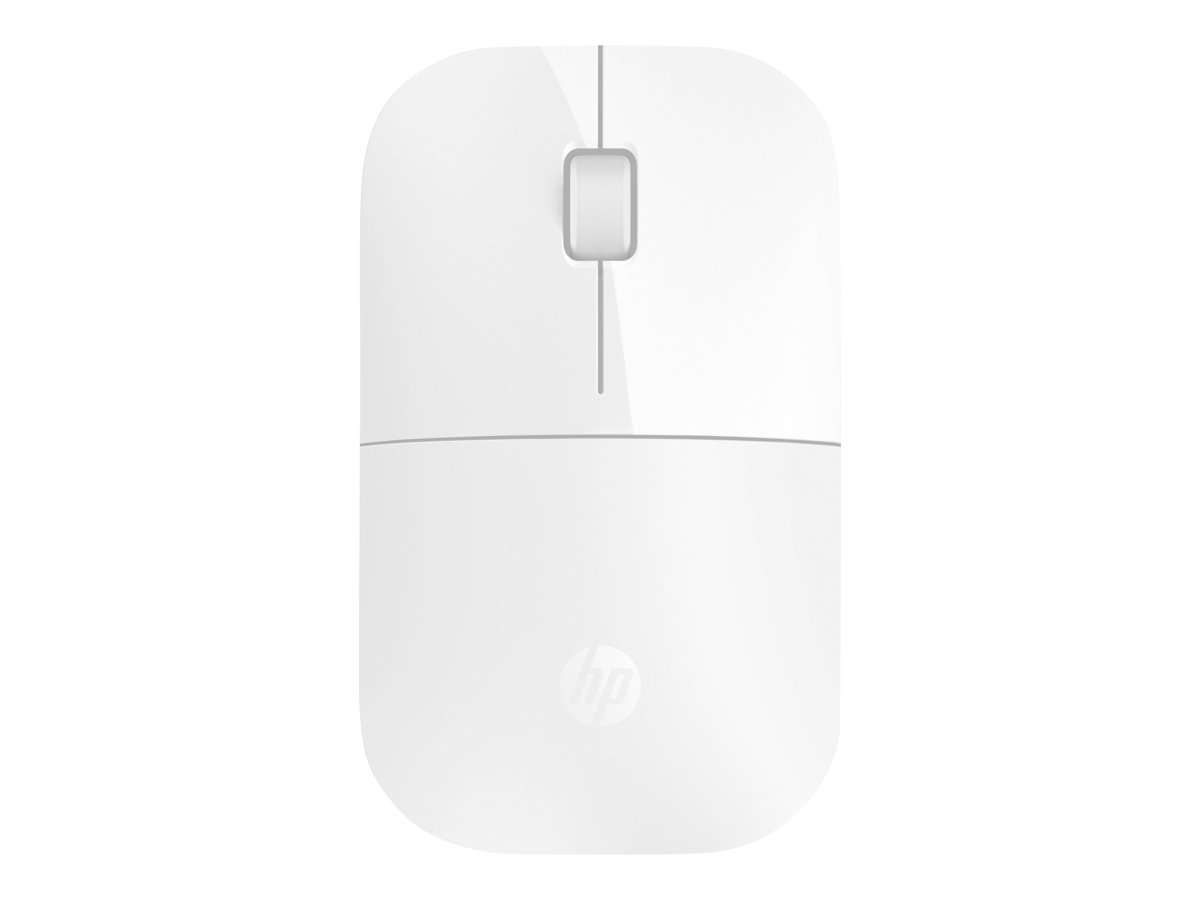 HP Z3700 - Souris - sans fil - 2.4 GHz - récepteur sans fil USB - blanc - pour HP 20, 22, 24, 27, 460; Pavilion 14, 15; Portable 24, 27, 590, 595, TP01 - V0L80AA#ABB - Souris