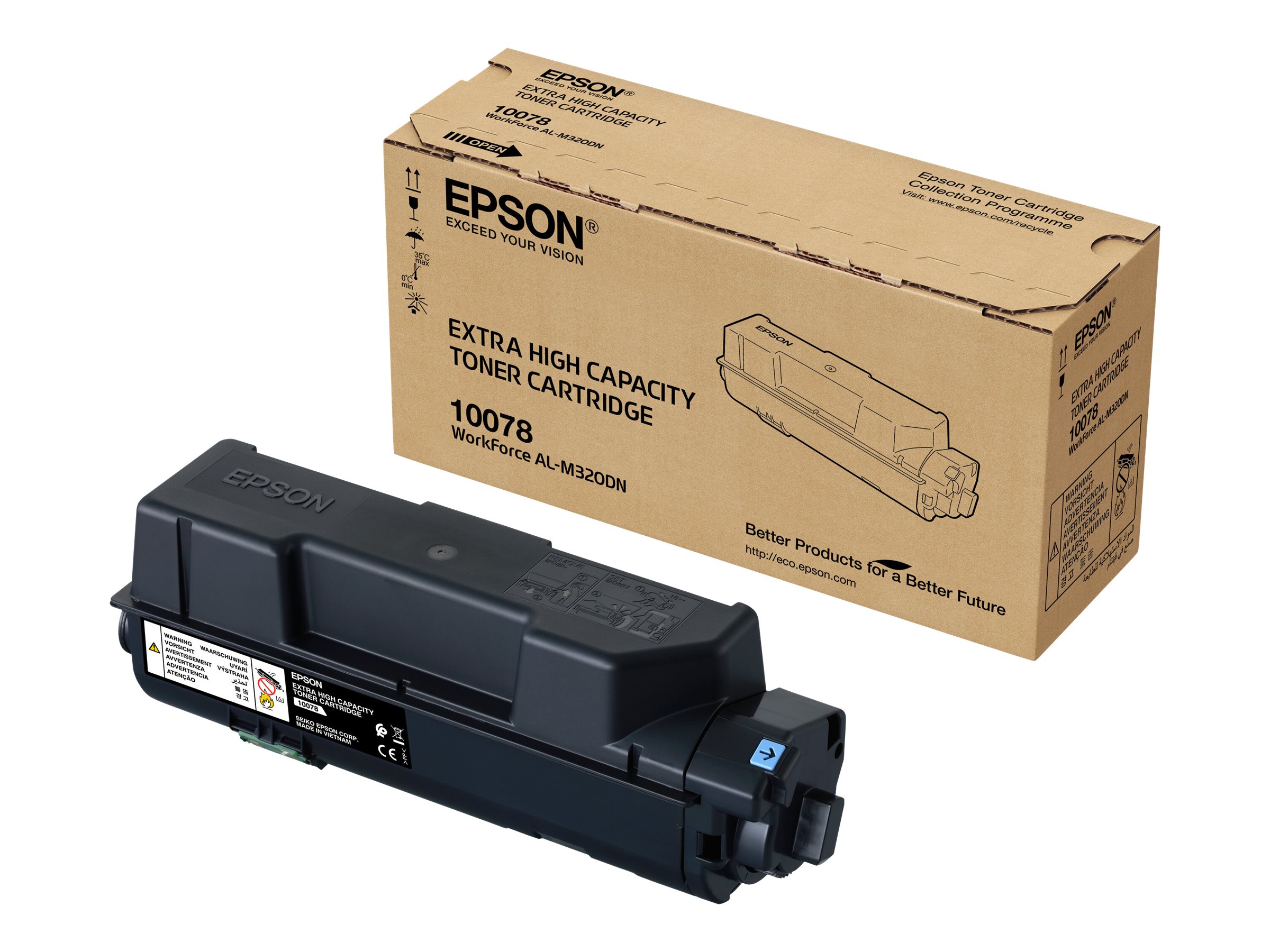 Epson S110078 - Capacité très élevée - noir - original - cartouche de toner - pour WorkForce AL-M320DN, AL-M320DTN - C13S110078 - Cartouches de toner