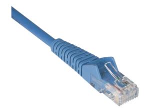 Eaton Tripp Lite Series Cat6 Gigabit Snagless Molded (UTP) Ethernet Cable (RJ45 M/M), PoE, Blue, 2 ft. (0.61 m) - Cordon de raccordement - RJ-45 (M) pour RJ-45 (M) - 61 cm - UTP - CAT 6 - moulé, sans crochet, bloqué - bleu - N201-002-BL - Câbles à paire torsadée