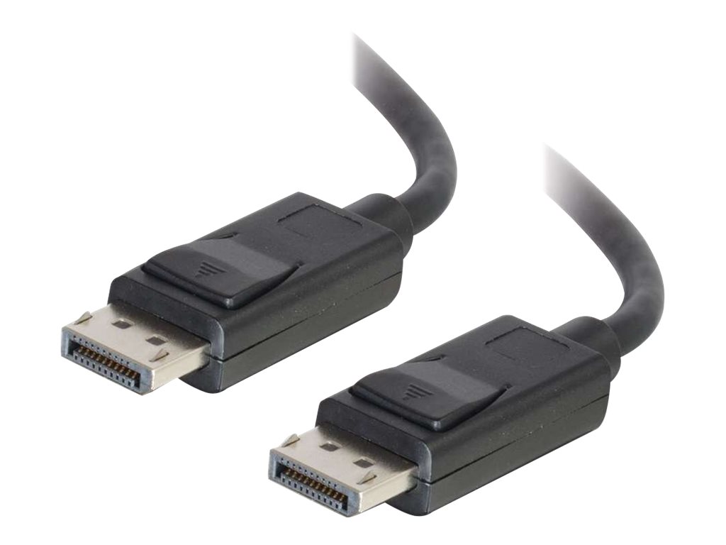C2G 10ft Ultra High Definition DisplayPort Cable with Latches - 8K DisplayPort Cable - M/M - Câble DisplayPort - DisplayPort (M) pour DisplayPort (M) - 3.05 m - verrouillé - noir - 54402 - Câbles pour périphérique