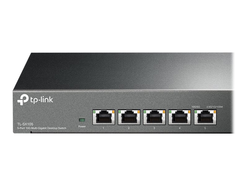 TP-Link TL-SX105 V1 - Commutateur - de bureau, Montable sur rack - TL-SX105 - Concentrateurs et commutateurs gigabit