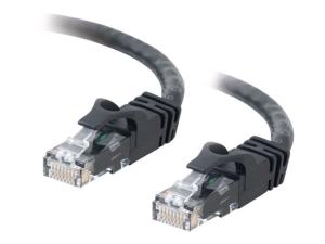 C2G Cat6 Booted Unshielded (UTP) Network Patch Cable - Cordon de raccordement - RJ-45 (M) pour RJ-45 (M) - 1.5 m - UTP - CAT 6 - moulé, sans crochet, bloqué - noir - 83407 - Câbles à paire torsadée