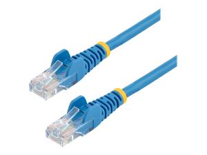 StarTech.com CAT5e Cable - 10 m Blue Ethernet Cable - Snagless CAT5e Patch Cord - CAT5e UTP Cable - RJ45 Network Cable - Cordon de raccordement - RJ-45 (M) pour RJ-45 (M) - 10 m - UTP - CAT 5e - sans crochet, bloqué - bleu - 45PAT10MBL - Câbles à paire torsadée