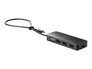HP Travel Hub G2 - Réplicateur de port - USB-C - VGA, HDMI - pour OMEN by HP Laptop 16; Victus by HP Laptop 15, 16; EliteBook 830 G6; ProBook 11 G9 - 7PJ38AA - Stations d'accueil pour ordinateur portable