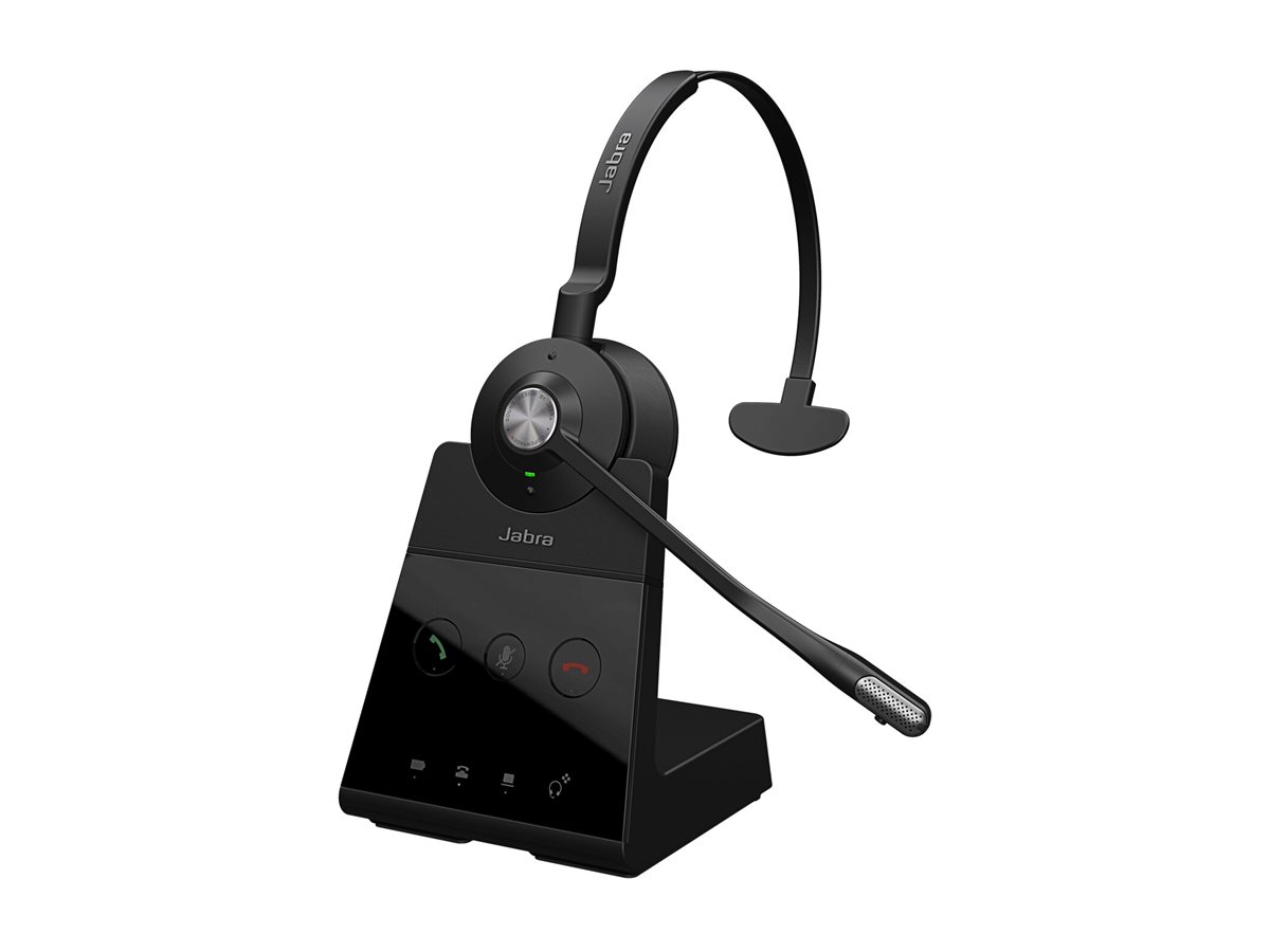 Jabra Engage 65 SE Mono - Micro-casque - sur-oreille - DECT - sans fil - certifié Zoom, certifié UC, Certifié Google Meet, Certifié Amazon Chime, Works With Chromebook Certified, certifié pour Microsoft Teams Open Office - 9653-553-111 - Écouteurs