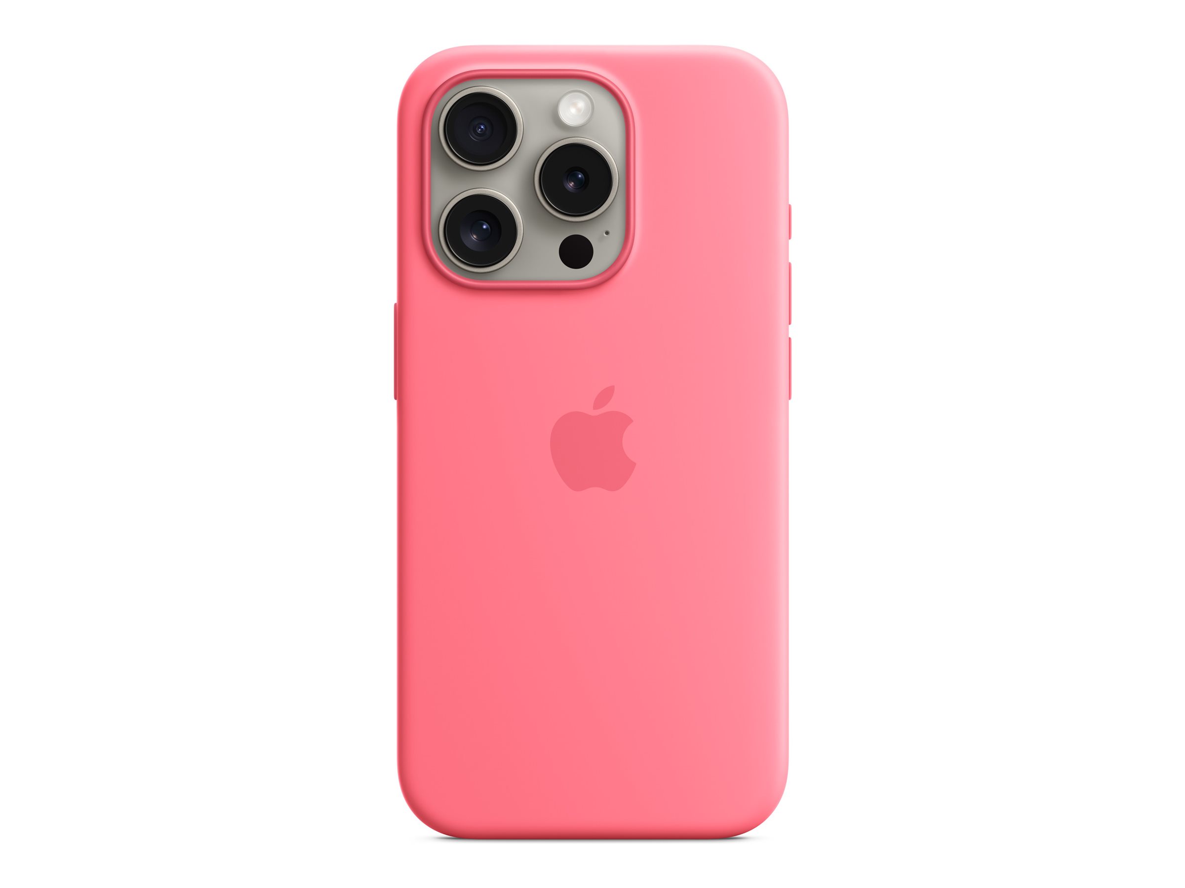 Apple - Coque de protection pour téléphone portable - compatibilité avec MagSafe - silicone - rose - pour iPhone 15 Pro - MWNJ3ZM/A - Coques et étuis pour téléphone portable