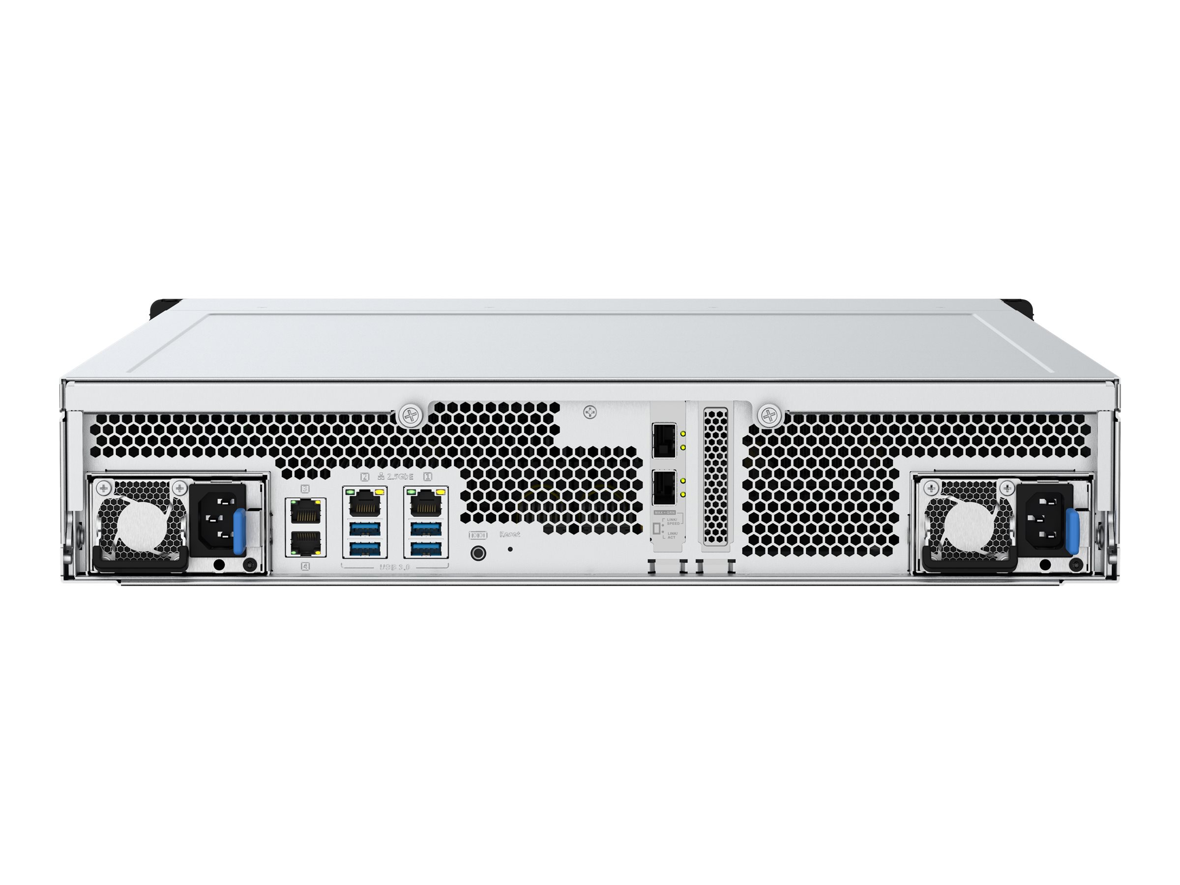 QNAP TDS-h2489FU-4314-128G - Serveur NAS - 24 Baies - rack-montable - SATA 6Gb/s - RAID RAID 0, 1, 5, 6, 10, 50, JBOD, 60 - RAM 128 Go - 25 Gigabit Ethernet / 2.5 Gigabit Ethernet - iSCSI support - 2U - TDS-H2489FU-4314-128G - NAS
