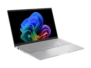 ASUS VivoBook S 15 OLED S5507QA-MA064X - Conception de charnière à 180 degrés - Snapdragon X Elite - X1E-78-100 / jusqu'à 3.4 GHz - Win 11 Pro - Qualcomm Adreno - 32 Go RAM - 1 To SSD NVMe - 15.6" OLED 2880 x 1620 (3K) @ 120 Hz - Wi-Fi 7, Bluetooth - argent cool - 90NB14Q2-M006K0 - Ordinateurs portables