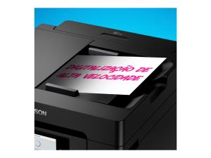 Epson EcoTank ET-5850 - Imprimante multifonctions - couleur - jet d'encre - A4 (210 x 297 mm) (original) - A4 (support) - jusqu'à 25 ppm (impression) - 550 feuilles - 33.6 Kbits/s - USB 2.0, LAN, Wi-Fi(ac) - noir - C11CJ29401 - Imprimantes multifonctions