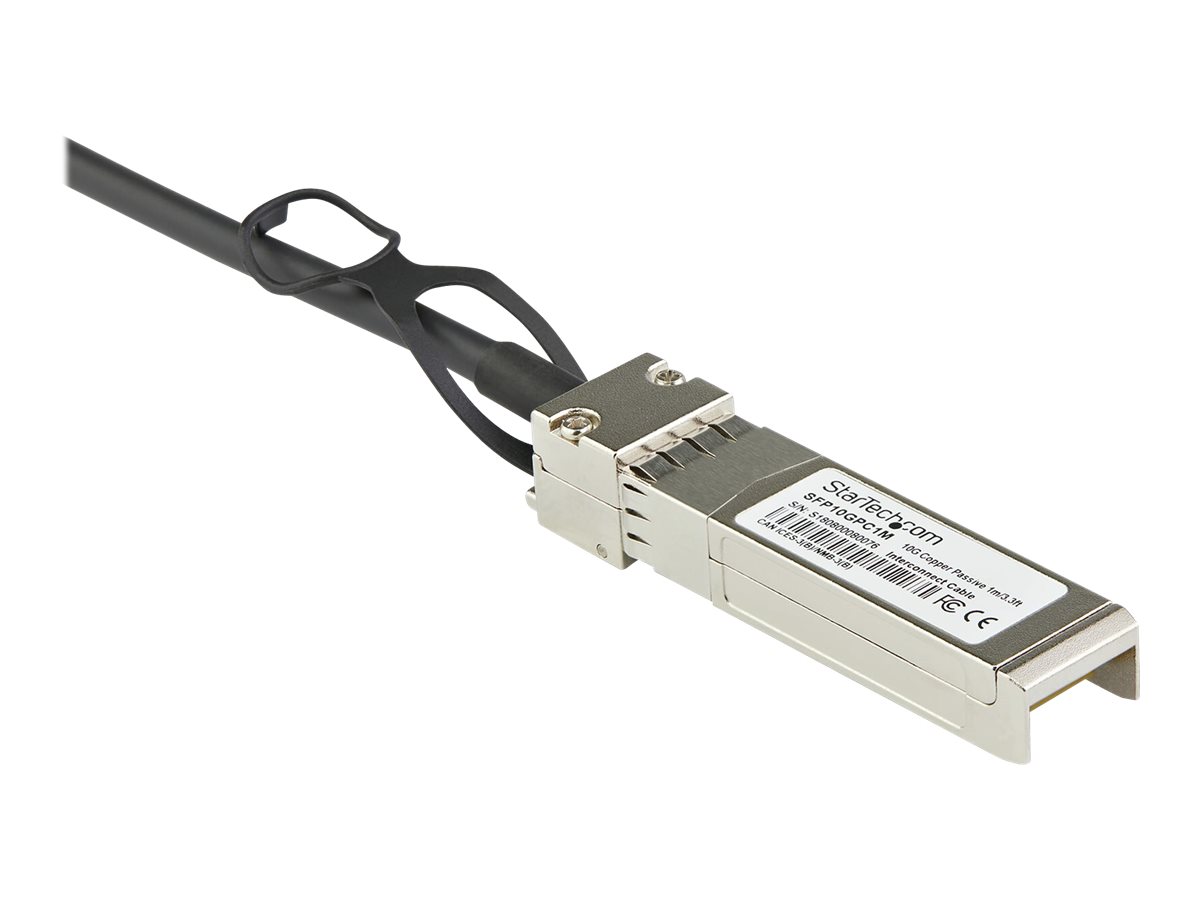 StarTech.com Cable Twinax a fixation directe SFP+ compatible Dell EMC DAC-SFP-10G-2M - 3m - 10 Gbps - Cable en cuivre passif (DACSFP10G3M) - Câble d'attache directe 10GBase - SFP+ (P) verrouillé pour SFP+ (P) verrouillé - 3 m - twinaxial - passif - DACSFP10G3M - Câbles réseau spéciaux