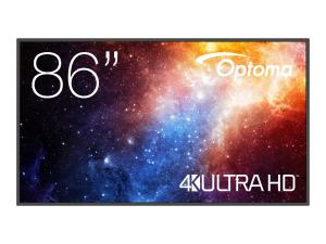 Optoma N3861K - Classe de diagonale 86" N-Series écran LCD rétro-éclairé par LED - affichage dynamique/conférence - 4K UHD (2160p) 3840 x 2160 - Direct LED - H1F2C0HBW101 - Écrans de signalisation numérique