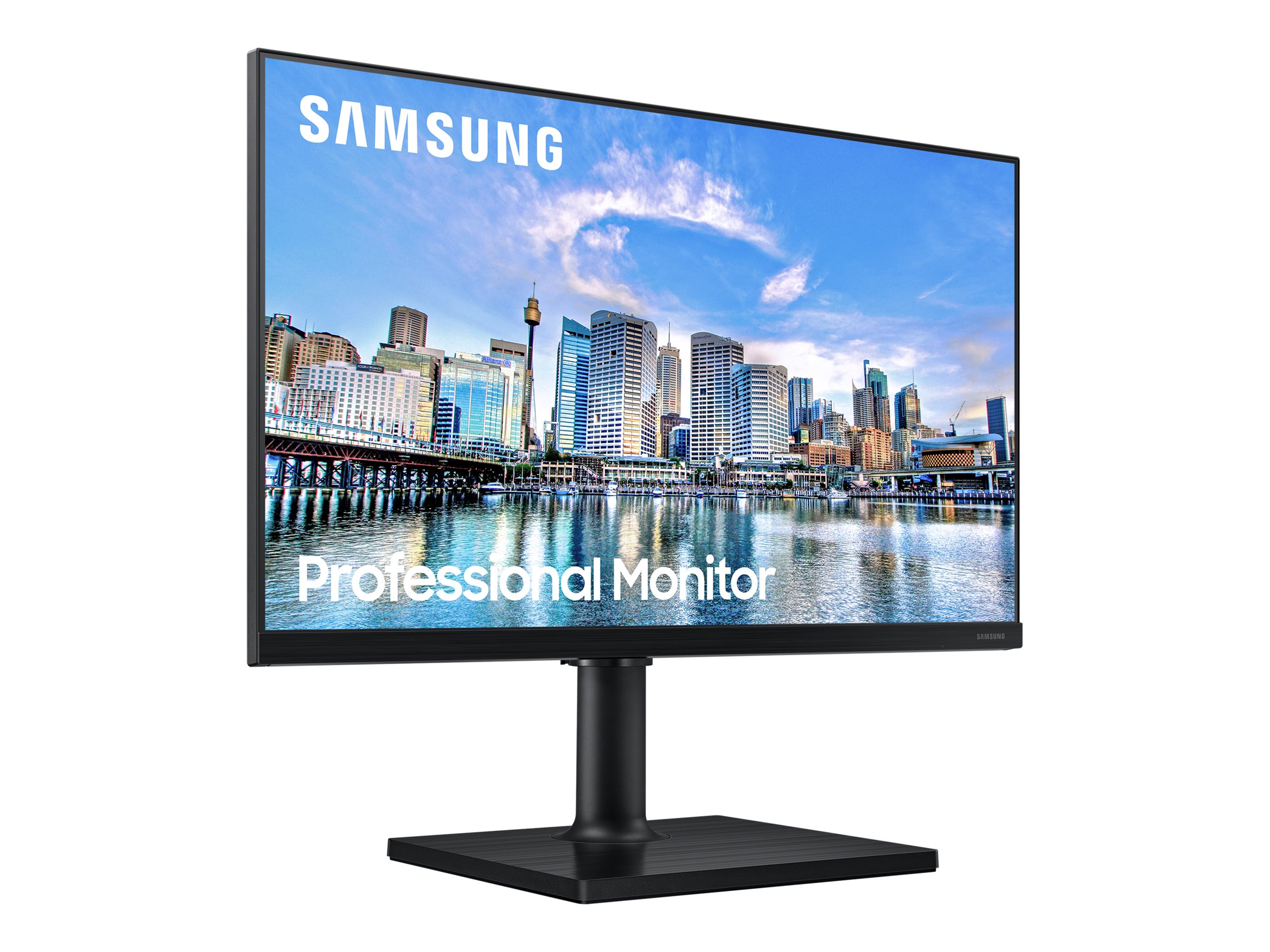 Samsung F24T450FZU - T45F Series - écran LED - 24" - 1920 x 1080 Full HD (1080p) @ 75 Hz - IPS - 250 cd/m² - 1000:1 - 5 ms - 2xHDMI, DisplayPort - haut-parleurs - noir - LF24T450FZUXEN - Écrans d'ordinateur
