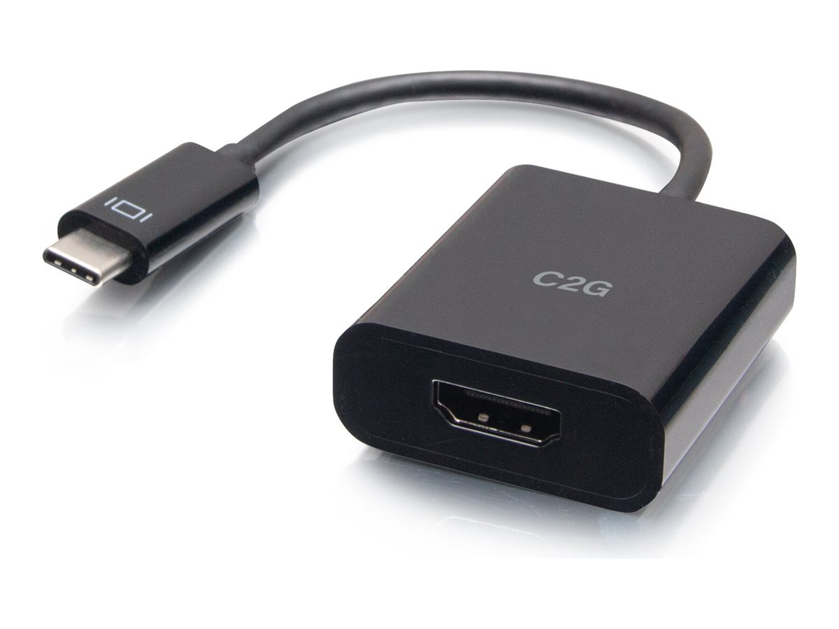 C2G USB-C to HDMI Audio/Video Adapter Converter - 4K 60Hz - Black - Adaptateur vidéo - 24 pin USB-C mâle pour HDMI femelle - noir - support pour 4K60Hz - C2G26935 - Câbles vidéo