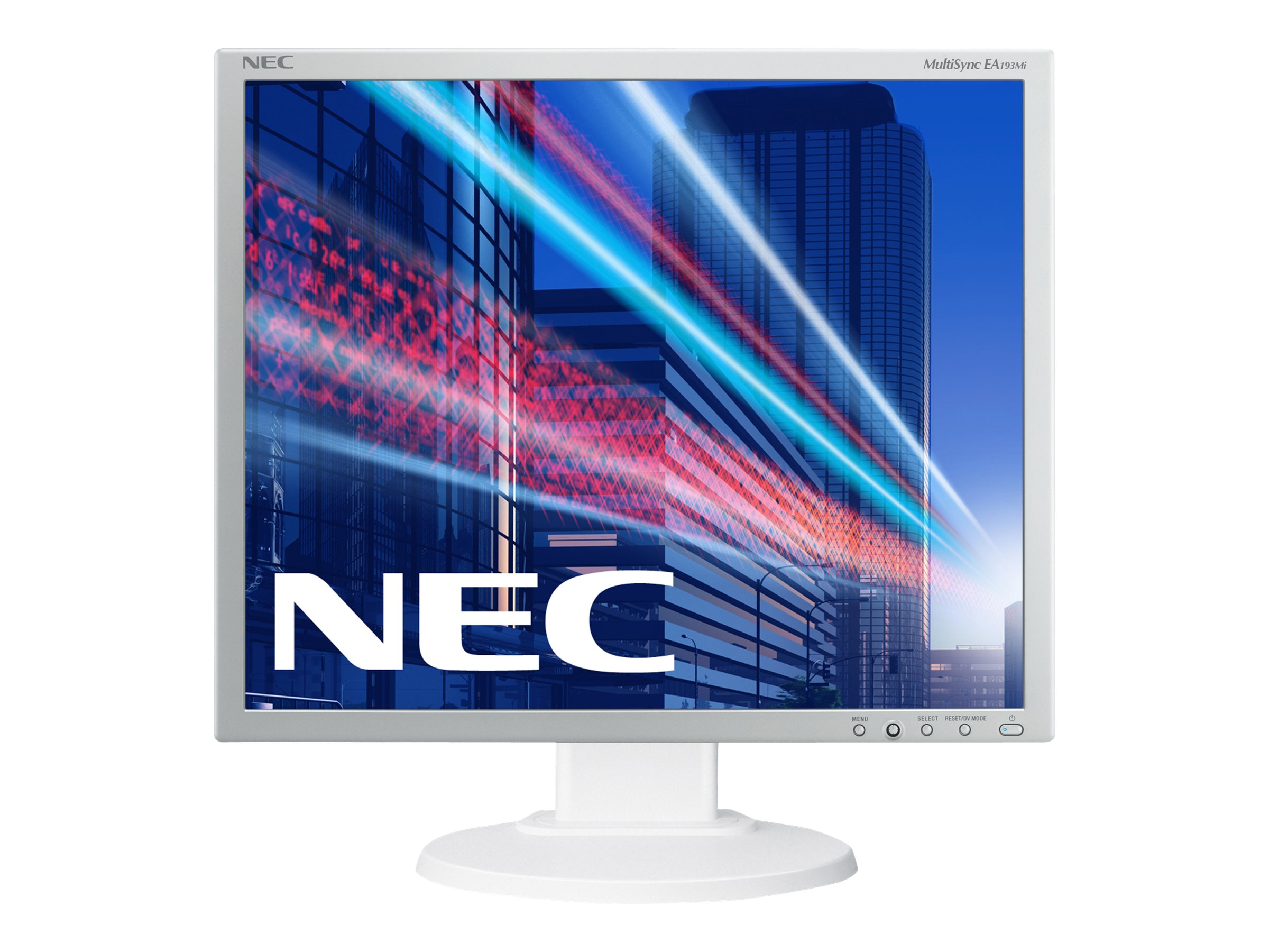 NEC MultiSync EA193Mi - Écran LED - 19" - 1280 x 1024 - IPS - 250 cd/m² - 1000:1 - 6 ms - DVI, VGA, DisplayPort - haut-parleurs - blanc, argent - 60003585 - Écrans d'ordinateur