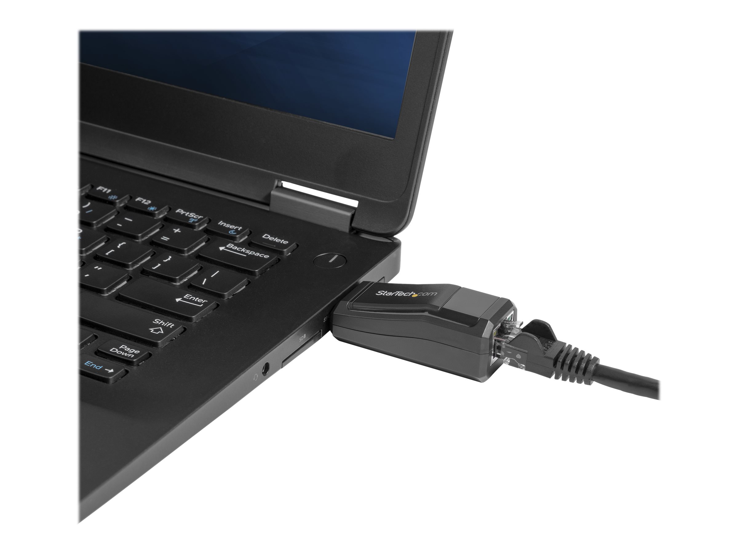 StarTech.com Réseau adaptateur USB 3.0 vers Gigabit Ethernet - NIC USB vers RJ45 pour réseau 10/100/1000 - Adaptateur réseau - USB 3.0 - Gigabit Ethernet - noir - USB31000NDS - Cartes réseau USB