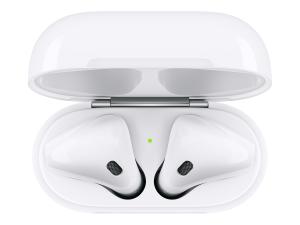 Apple AirPods with Charging Case - 2e génération - écouteurs sans fil avec micro - embout auriculaire - Bluetooth - MV7N2ZM/A - Écouteurs