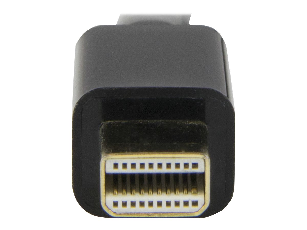 StarTech.com Câble adaptateur Mini DisplayPort vers HDMI de 5 m - Convertisseur Mini DP vers HDMI avec câble intégré - 4K 30 Hz - Noir - Câble adaptateur - Mini DisplayPort mâle pour HDMI mâle - 5 m - noir - support 4K - MDP2HDMM5MB - Accessoires pour téléviseurs