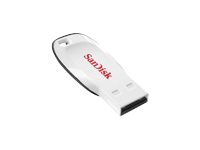 SanDisk Cruzer Blade - Clé USB - 16 Go - USB 2.0 - blanc - SDCZ50C-016G-B35W - Lecteurs flash