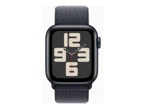 Apple Watch SE (GPS) - 2e génération - 40 mm - aluminium minuit - montre intelligente avec boucle sport - deux couches de matières textiles tissées - encre - taille du poignet : 130-200 mm - 32 Go - Wi-Fi 4, Bluetooth - 26.4 g - MXEA3QF/A - Montres intelligentes