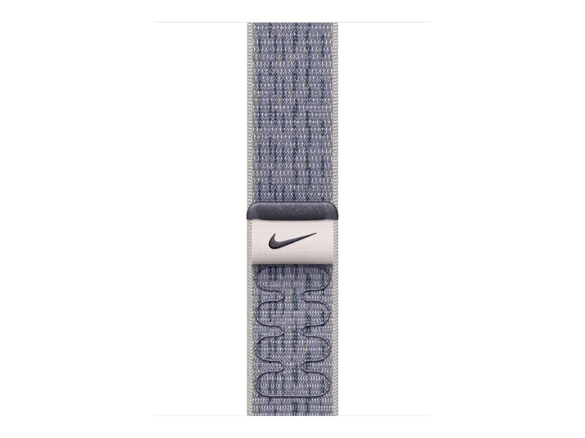 Apple Nike - Boucle pour montre intelligente - 46mm - 145 - 220 mm - gris/bleu - MXU13ZM/A - accessoires divers